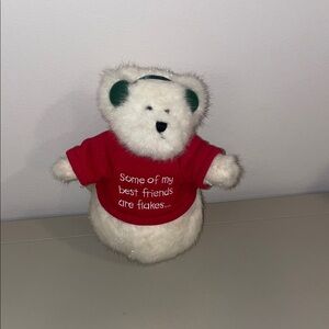 Boyds Bears White and Red Plush Toy